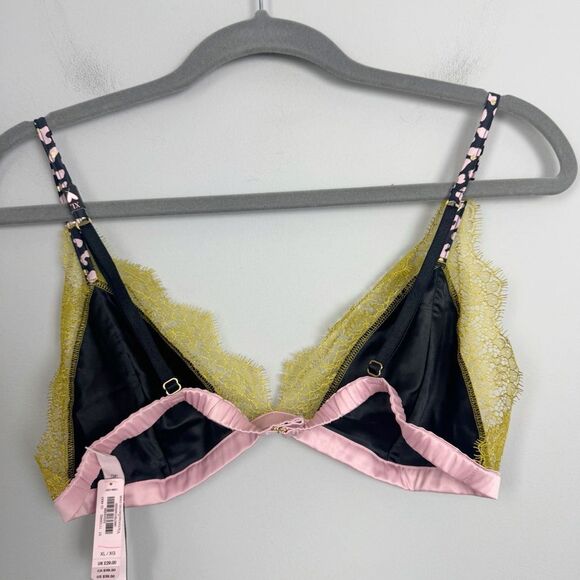 VICTORIA’S SECRET | NEW Leopard Print Lace Trim Bralette Women’s Size X-Large - Picture 7 of 9
